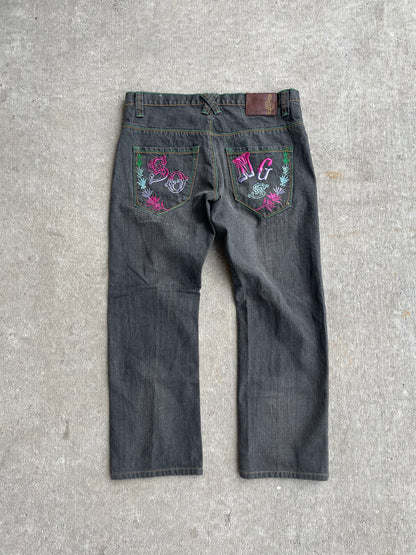 37x30 Vintage Y2K Songs Denim Pants